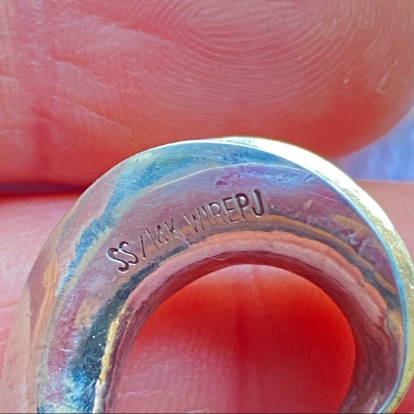 Artisan Modernest Sterling Silver 14K Wired PJ Swirl Earrings - Picture 6 of 13